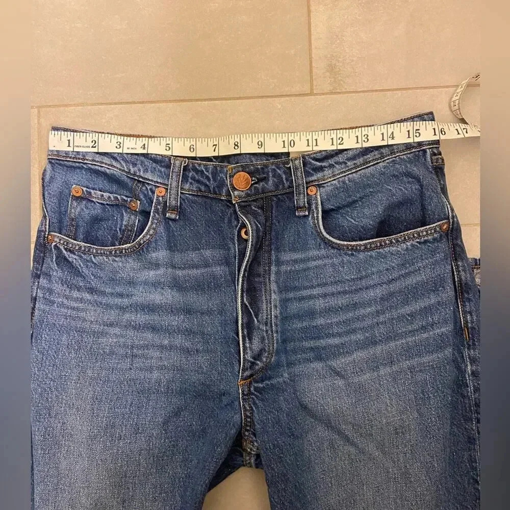 Rag & Bone Nina High Rise Ankle Cigarette Jeans Ash Blue Size 30 - Picture 10 of 12